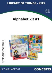 Concepts Alphabet Kit 1 Alphabet kit #1 includes colorful letters, educational books, and games for teaching letter recognition and early literacy skills.